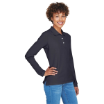 Devon & Jones Ladies' Pima Pique Long-Sleeve Polo