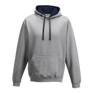 Just Hoods By AWDis Adult Midweight Varsity Contrast Hooded Sweatshirt