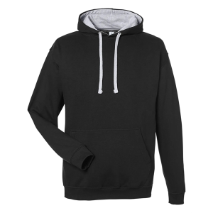 Just Hoods By AWDis Adult Midweight Varsity Contrast Hooded Sweatshirt