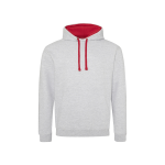 Just Hoods By AWDis Adult Midweight Varsity Contrast Hooded Sweatshirt
