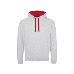 Just Hoods By AWDis Adult Midweight Varsity Contrast Hooded Sweatshirt