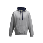 Just Hoods By AWDis Adult Midweight Varsity Contrast Hooded Sweatshirt